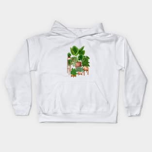 House plants collection 40 Kids Hoodie